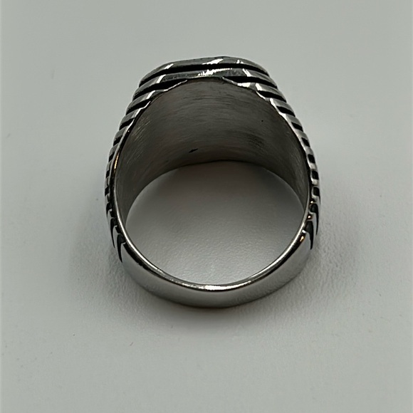 2313- Lapis Lazuli Natural Gemstone Handmade Men's Ring Size 9 NWT - Picture 7 of 9